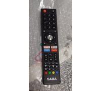 TELECOMANDO ORIGINALE SMART TV SABA SA43K67A9 Comandi Vocali NETFLIX PRIME YT