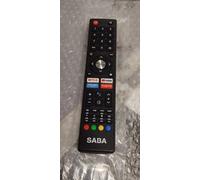 TELECOMANDO ORIGINALE SMART TV SABA SA43K78A11 Comandi Vocali NETFLIX PRIME YT