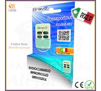 Telecomando per cancelli radiocomando multifrequenza 433 868 mhz garage 4 tasti
