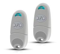 Telecomando per cancello 433,92 MHz - compatibile con CAME TOP432NA - 2 canali, 2 telecomandi + 2 paia di batterie a bottone - per porte di garage e cancelli automatizzati