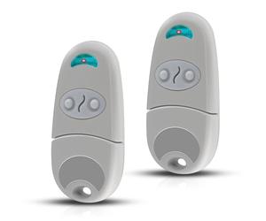 Telecomando per cancello 433,92 MHz - compatibile con CAME TOP432NA - 2 canali, 2 telecomandi + 2 paia di batterie a bottone - per porte di garage e cancelli automatizzati