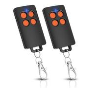 Telecomando per cancello AAM0121 compatibile SCS Sentinel telecomando 433,05-434,79 MHz, 4 canali, codice girevole sicuro, portata 50 m, sostituzione garage e cancello grigio (confezione da 2