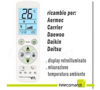 TELECOMANDO PER CONDIZIONATORE Carrier Daewoo Daikin Daitsu ARIA CONDZIONATA