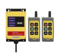 Telecomando per Gru, F21-4S Telecomando industriale Interruttore a 4 pulsanti 12V 24V Paranco elettrico Gru Ascensore Telecomando wireless a velocità singola Q400(B,12V【5W】)