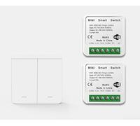 Telecomando per interruttore della luce senza fili, kit interruttore della luce con controllo vocale, portatile, impermeabile, programmabile (B)
