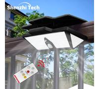 Telecomando per luce di inondazione con sensore di movimento solare, lampada a clip resistente alle intemperie a 3 modalità, opzioni di montaggio multiple Illuminazione per esterni