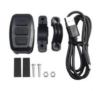 Telecomando per manubrio da moto, ricaricabile di tipo C, pulsante multimediale per Android Auto e iOS, accessorio per bici facile da installare