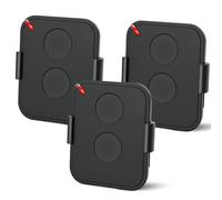 Telecomando per porta del garage, 433,92 MHz, 3 pezzi, telecomando apriporta del garage, 2 canali, compatibile con ON2E, ON4E, ON1E Rolling Code, nero