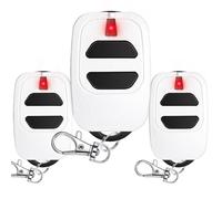 Telecomando per porta del garage, 433,92 MHz, 3 pezzi, telecomando apriporta del garage, 2 canali, compatibile con GTI2/4, GT2/4, Mio TR2/4, Mio TR2N/4N, telecomando per cancello - bianco