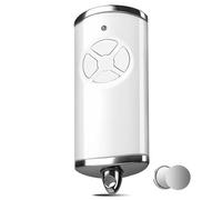 Telecomando per porta del garage, 868 MHz, 1 telecomando, 4 canali, compatibile con telecomando HSE-4-868-BS, HSE2-868-BS, HS4-868-BS, HS1-868-BS, HSS4-868-BS, HSP4-868-BS, HSP4-868-BS, bianco