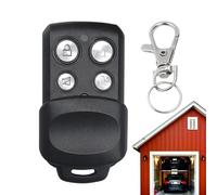 Telecomando per porta del garage, clicker a 4 , trasmettitore di frequenza da MHz, portata 100 m, telecomando automatico per cancello, dispositivo di ingresso in ABS nera, gadget di