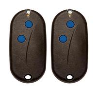 Telecomando per porta del garage con rolling code, portachiavi (Keyfob), trasmettitore 433,92 MHz, compatibile con SEAV BE-Happy-RS2, RS1, RS3 e BE-SMART-RS2, RS1, RS3 2 tasti, 2 pezzi