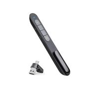 Telecomando per presentazioni 2 in 1 USB-C, puntatore laser wireless a 2,4 GHz e clicker per PowerPoint, compatibile con PC/Mac.