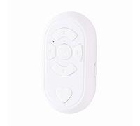 Telecomando per TikTok App Page Turner, Tipo-C Ricaricabile Wireless Foto Video Selfie Remote Button Controller Bluetooth Compatibile per iPhone, iPad, Android, iOS (bianco)