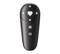 Telecomando per TikTok, telecomando Bluetooth per iPhone, iPad, iOS, Android, Ebook, app per girare le pagine, telecomando per la registrazione video della fotocamera (nero)