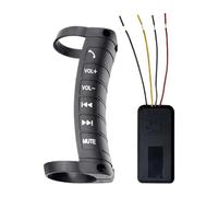 Telecomando per volante | Supporto multifunzione -Pulsante Wireless | Dispositivo compatto, controllo audio, auto compatibile Caravan Van, facile installazione giornaliera
