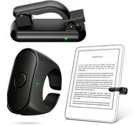 Telecomando per voltare le pagine compatibile con Kindle Paperwhite Oasis Scribe e-book reader e tablet, per leggere romanzi, scattare foto e girare video, attivazione remota, disponibile in 2 pezzi/1