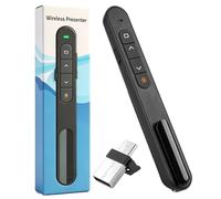 Telecomando Presentazioni Wireless 2-in-1 USB-C & USB-A, clicker PowerPoint con controllo volume e link, telecomando presentazioni 2,4 GHz per laptop