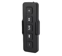 Telecomando pulsante multimediale 'auto, 32.8ft distanza impermeabile Bluetooth musica chiama telecomando con adesivo e cinturina per auto bicicletta motocicletta
