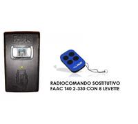 TELECOMANDO RADIOCOMANDO 2180 5 CANALI COMPATIBILE FAAC T40-1 330 Mhz 8 LEVETTE