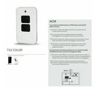 Telecomando Radiocomando bicanale rolling code ACM 2 canali TX2 COLOR TX-SMALL