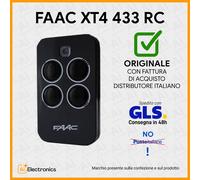 Telecomando radiocomando originale FAAC XT4 433 RC 787456