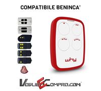 TELECOMANDO RADIOCOMANDO WHY EVO UNIVERSALE CANCELLO COMPATIBILE BENINCA'