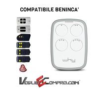 TELECOMANDO RADIOCOMANDO WHY EVO UNIVERSALE PER CANCELLO COMPATIBILE BENINCA'