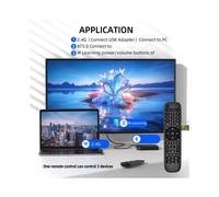 Telecomando Retroilluminato 2.4G BT Dual Mode con Air Mouse, 44 Tasti, IR, Apprendimento, RF per Android TV Box, TV, PC e Proiettore.