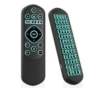 Telecomando retroilluminato con tastiera per TV Box, 2.4 G Air Mouse Remote per Android TV Box MXQ T95 X96, tastiera wireless universale ricaricabile di tipo C per Smart TV HTPC proiettore (nero)