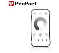Telecomando RF 1 Canale - 4 Zone, Bianco, con Touch Wheel
