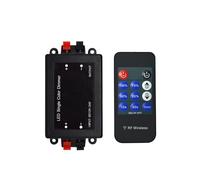 Telecomando RF dimmer wireless monocromatico a 3 pulsanti e 11 DC12-24V 6A adatto for strisce luminose LED SMD 5050 3528(11 Key)
