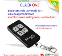 TELECOMANDO ROLLING CODE GENIUS 433-868Mhz GBS BLACK ONE SUPER SLIM