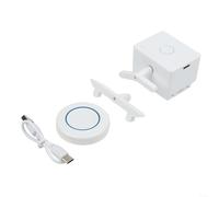 Telecomando senza fili interruttore della luce, automatico, nessun cablaggio richiesto, facile da installare, 1 telecomando rotondo + unità principale RF