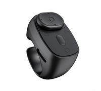 Telecomando Smart Scrolling Ring, scatto fotocamera senza fili e clicker auto con 5.3, durata della batteria 12 ore, ricarica rapida USB-C, smartphone per selfie e video (nero)