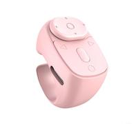 Telecomando Smart Scrolling Ring, scatto fotocamera wireless e clicker auto con 5.3, durata della batteria 12 ore, ricarica rapida USB-C, smartphone per selfie e video (nero) (rosa)