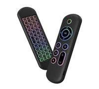 Telecomando Sostitutivo For Mouse M5 Air Wireless 2.4G Bluetooth Con Tastiera Retroilluminata A 7 Colori, Compatibile Con Android TV Box(Backlit)