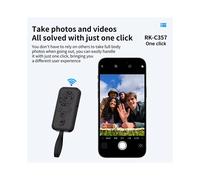 Telecomando TIPO-C Pulsante di Scatto Ricaricabile Controller Wireless 5.3 per La Navigazione Lettura di Romanzi Nero