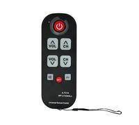 Telecomando TV A-TV10 con pulsanti grandi per anziani, controller universale, telecomando semplice e impermeabile per tutti i modelli di TV