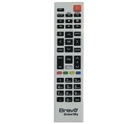 Telecomando tv Bravo GLOBAL SKY Per Decoder Silver
