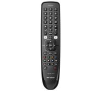Telecomando tv Meliconi 806079 GUMBODY Facile TV+ Black, controllo semplice per
