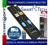 TELECOMANDO TV SMART TECH UNIVERSALE SCEGLI MODELLO ARRIVA PRONTO PILE INCLUSE