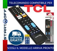 TELECOMANDO TV TCL UNIVERSALE SCEGLI IL MODELLO TI ARRIVA PRONTO PILE INCLUSE