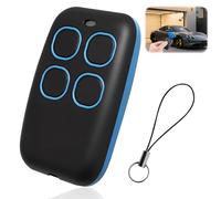 Telecomando universale 4 in 1 per Cancello e Garage, Telecomando Rolling Codice Universale Multifrequenza da 280 a 868 mhz, Lista Compatibilità per Garage, Telecomando Cancello Multifrequenza, Blu