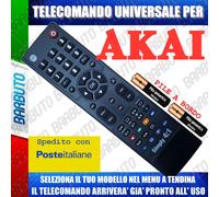 TELECOMANDO UNIVERSALE AKAI ^ CLICCA SUL TUO MODELLO E LO RICEVERAI GIA PRONTO
