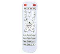 Telecomando universale bianco, di ricambio per proiettore Optoma, portata 10 m, materiale ABS resistente, alta qualità.