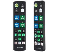 Telecomando universale Big Button TV con tasti Glow-in-The-Dark per anziani - grandi tasti illuminati telecomando per anziani compatibile con Samsung, LG, Panasonic, Sony, Sharp, TCL, JVC TVs