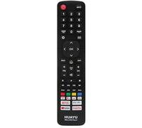Telecomando Universale compatibile con Smart TV HISENSE TV LCD e LED con pulsanti Netflix, Prime Video, Google Play - RM-L1285+ - Nero