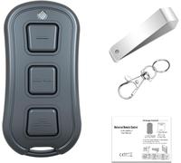 Telecomando universale di ricambio per porta del garage, Chamberlain, Craftsman, Liftmaster, Linear, Genie ecc. con pulsante di apprendimento a 5 colori e interruttori DIP, per 3 porte