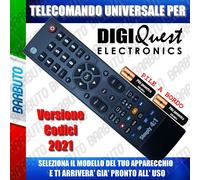 TELECOMANDO UNIVERSALE DIGIQUEST; CLICCA SUL TUO MODELLO LO RICEVERAI GIA PRONTO